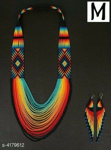 Huichol indian beaded flower - huichol,