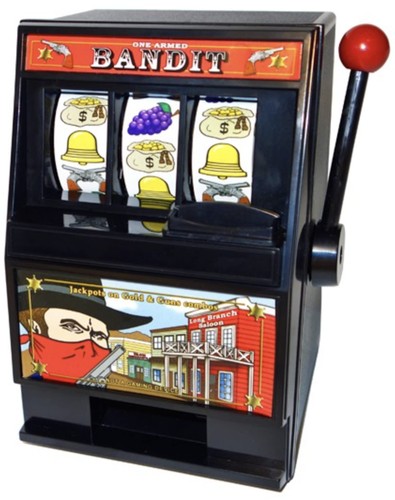 One armed bandit slot machine - one,