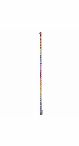14k white gold rainbow - white, tennis