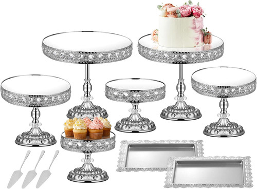 Vintage piece silver cake - silver,
