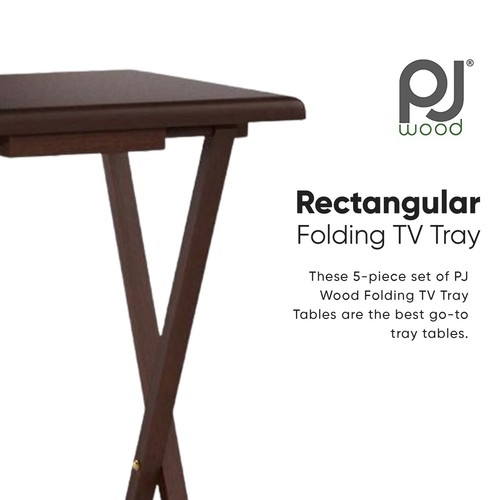 Wood folding tray tables - wood,