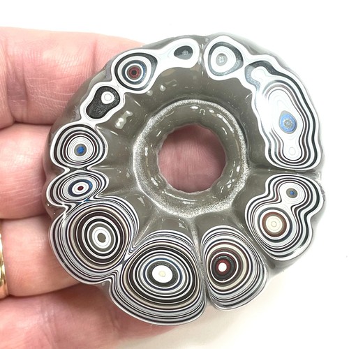 Dvh fordite specimen donut - dvh,