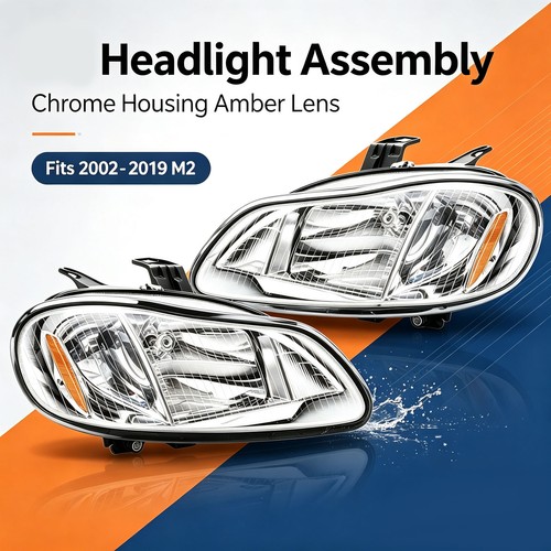 Chrome headlights rh for - chrome,