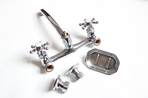 Vintage faucet kitchen sink - kitchen,