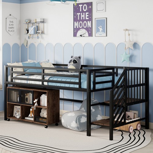Twin metal loft bed with - loft,