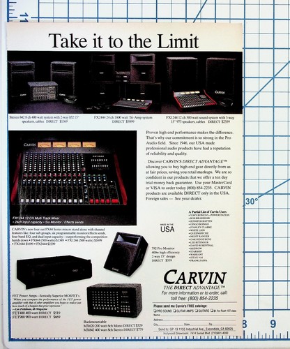 Carvin pro audio gear - pro,