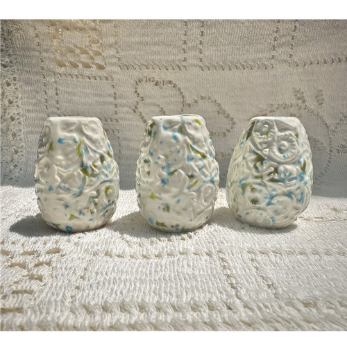 Vintage ceramic macrame beads - macrame,