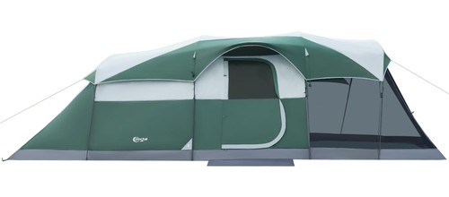 Person family camping - person, tent