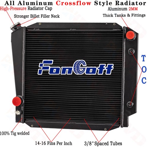 Row aluminum radiator for - row,