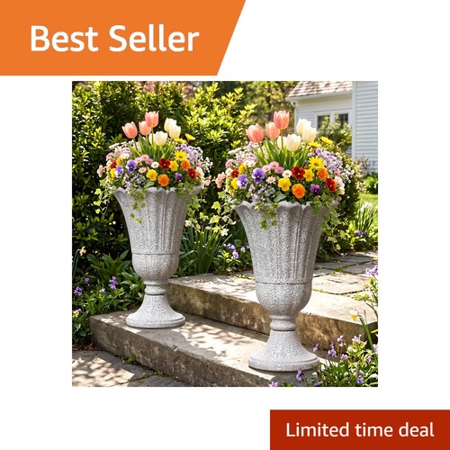 Diyfire tall urn planters - 24"tall,