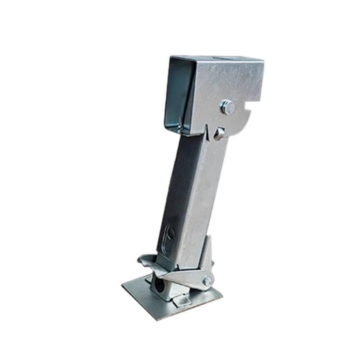 Folding trailer support leg - folding,