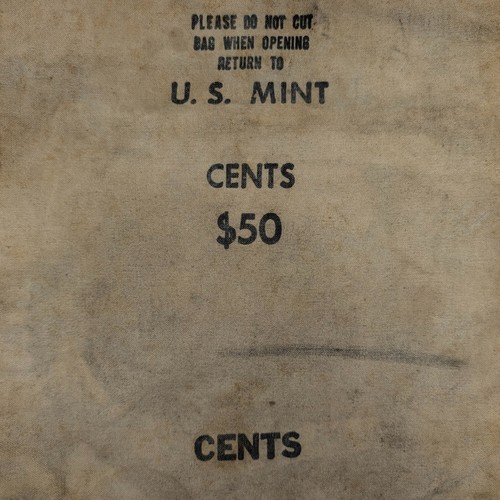 Vtg mint canvas coin - us,