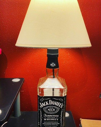 Upcycled jack daniels bottle - upcycled,