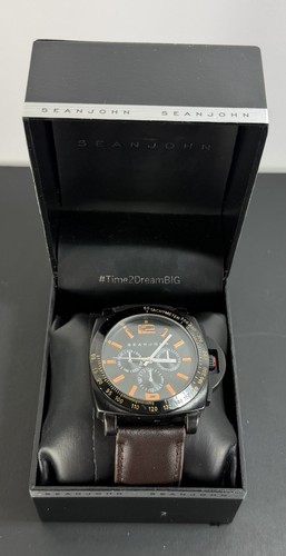 Sean john mens watch orange - mens,