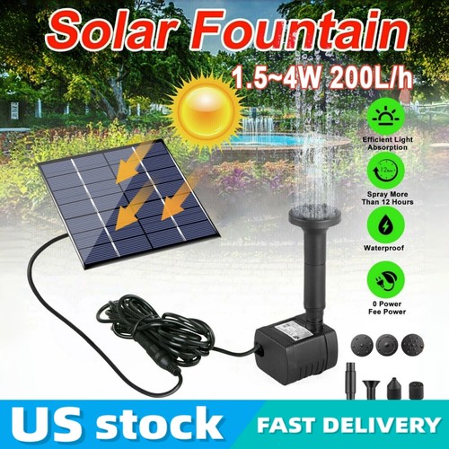 Solar power fountain - solar,