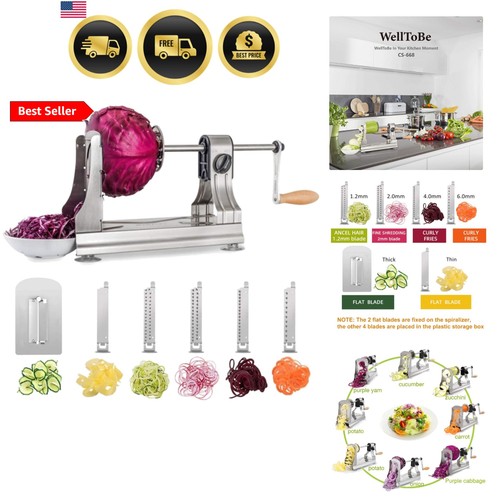 Blade vegetable spiralizer - 6-blade,