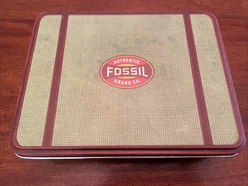 Fossil tin trinket box