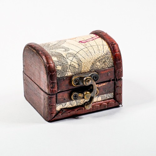 Mini wooden pirate treasure - mini,