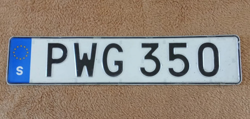 Sweden swedish plate - sweden,
