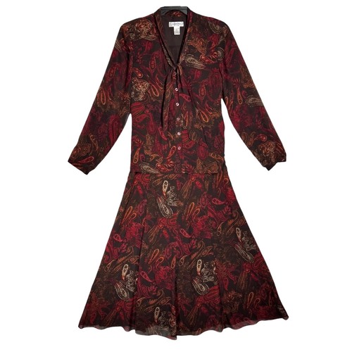Vintage paisley chiffon - paisley,