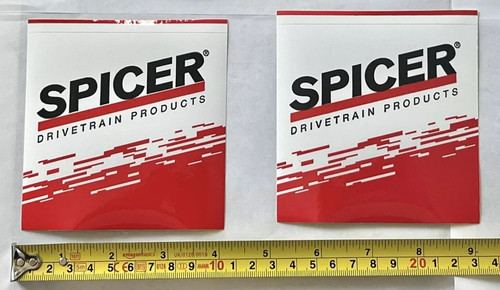 Spicer drivetrain decals - drivetrain,