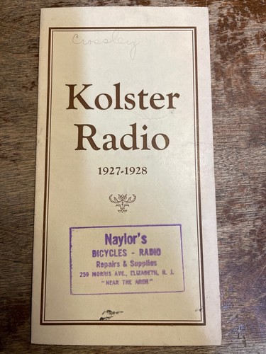 Vintage 1927 kolster - vintage, radio