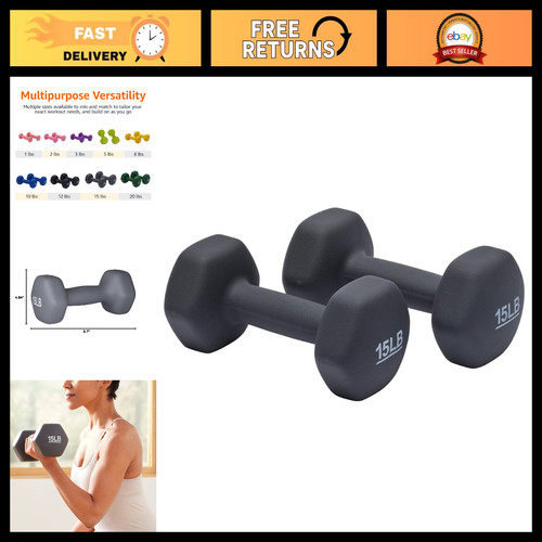 Neoprene dumbbell hand weights - neoprene,
