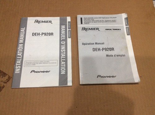 Premier instructions operation - instructions,