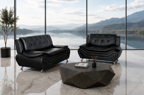 New sleek sofa loveseat set - new,