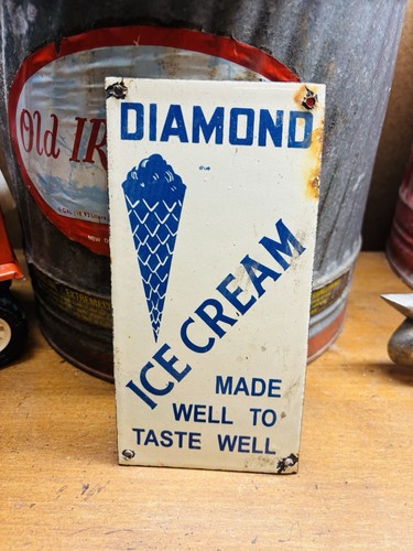 Diamond ice cream porcelain - diamond,