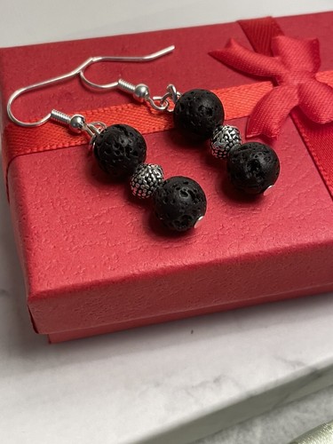 Double lava bead - lava, oil