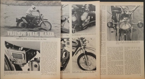 1971 triumph trail - blazer, 250