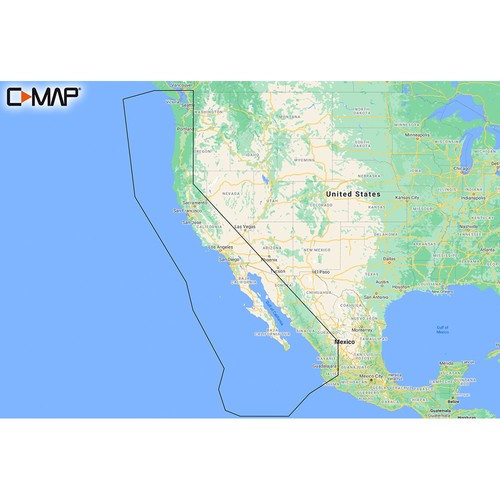 Map west coast and baja - c-map,