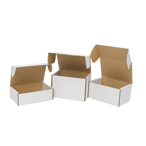 White corrugated shipping - white,