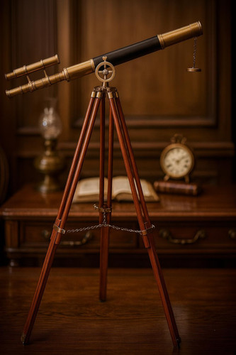 Decorative brass telescope - decorative,