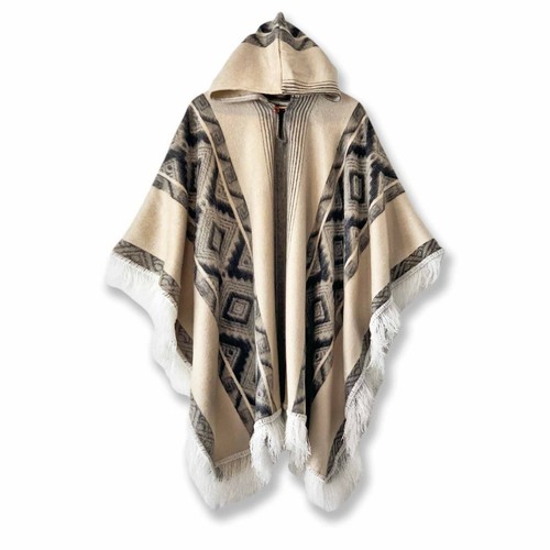 Light baby alpaca wool hooded - wool,