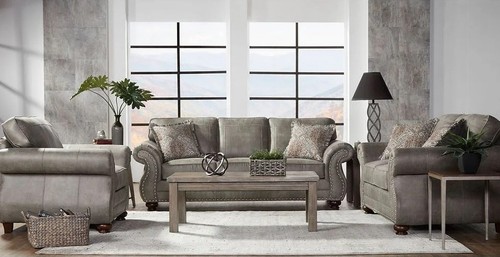 New 3pc modern gray fabric - modern,