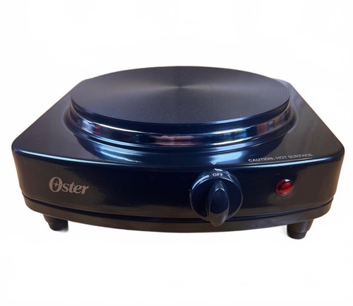 Oster black single burner - oster,
