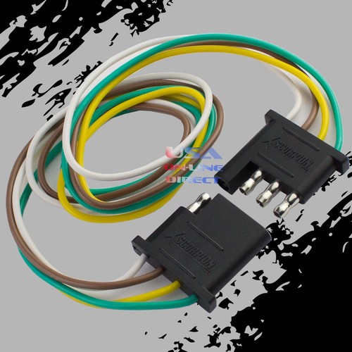 Pin plug trailer light - 4-pin,