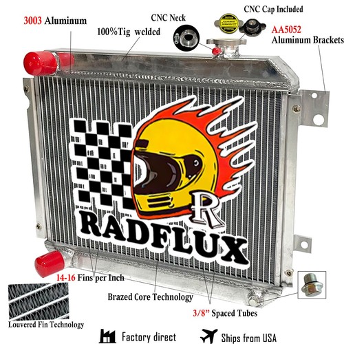 Row aluminum radiator - row,