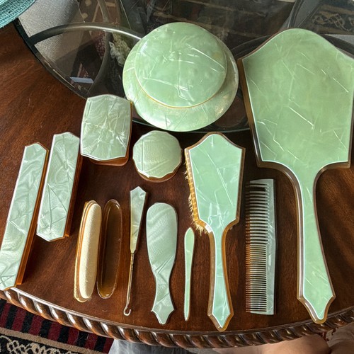 Vintage green cracked ice - vintage,