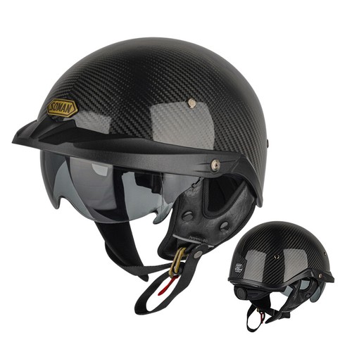 Retro half face motorcycle - retro,