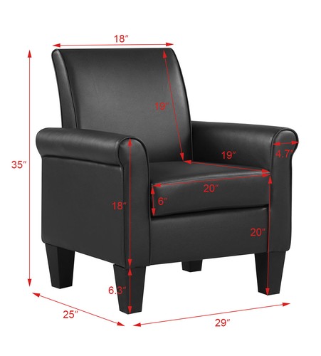 Modern faux leather accent - modern,