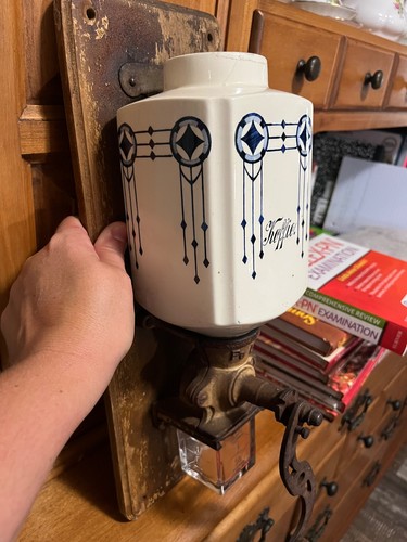 Coffee grinder dutch porcelain - coffee,