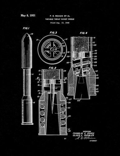 Variable throat rocket nozzle - variable,