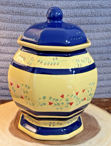 Hand painted yellow - yellow, blue