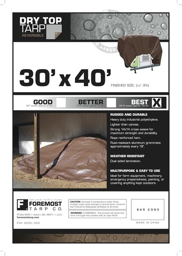 Dry top heavy - x, 40'