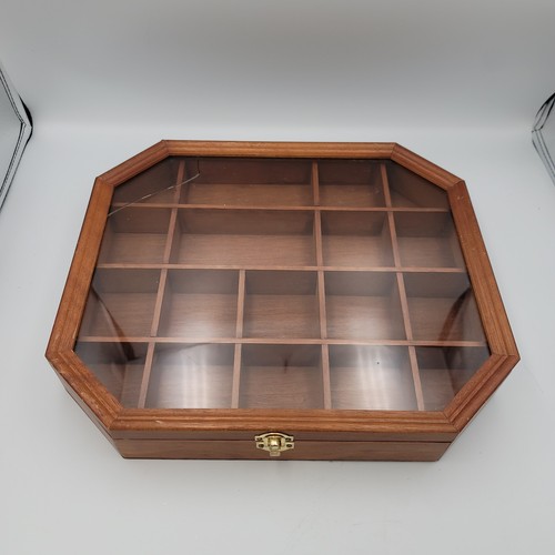 Vtg octagonal wood - octagonal,