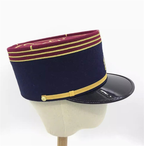 Vintage french kepi cap flat - vintage,