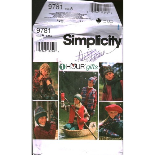 Simplicity 9781 kids fleece - 9781,